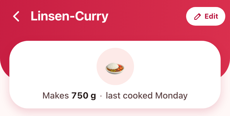 A, fresh recipe
