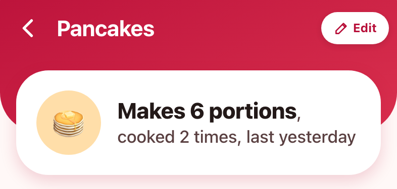 B, portions recipe