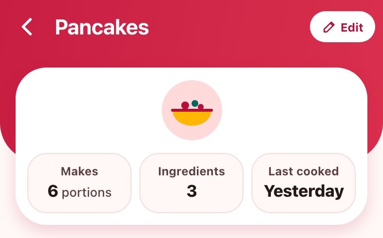 C, portions recipe